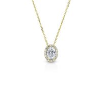 Collier in Or Zircone C432BK0